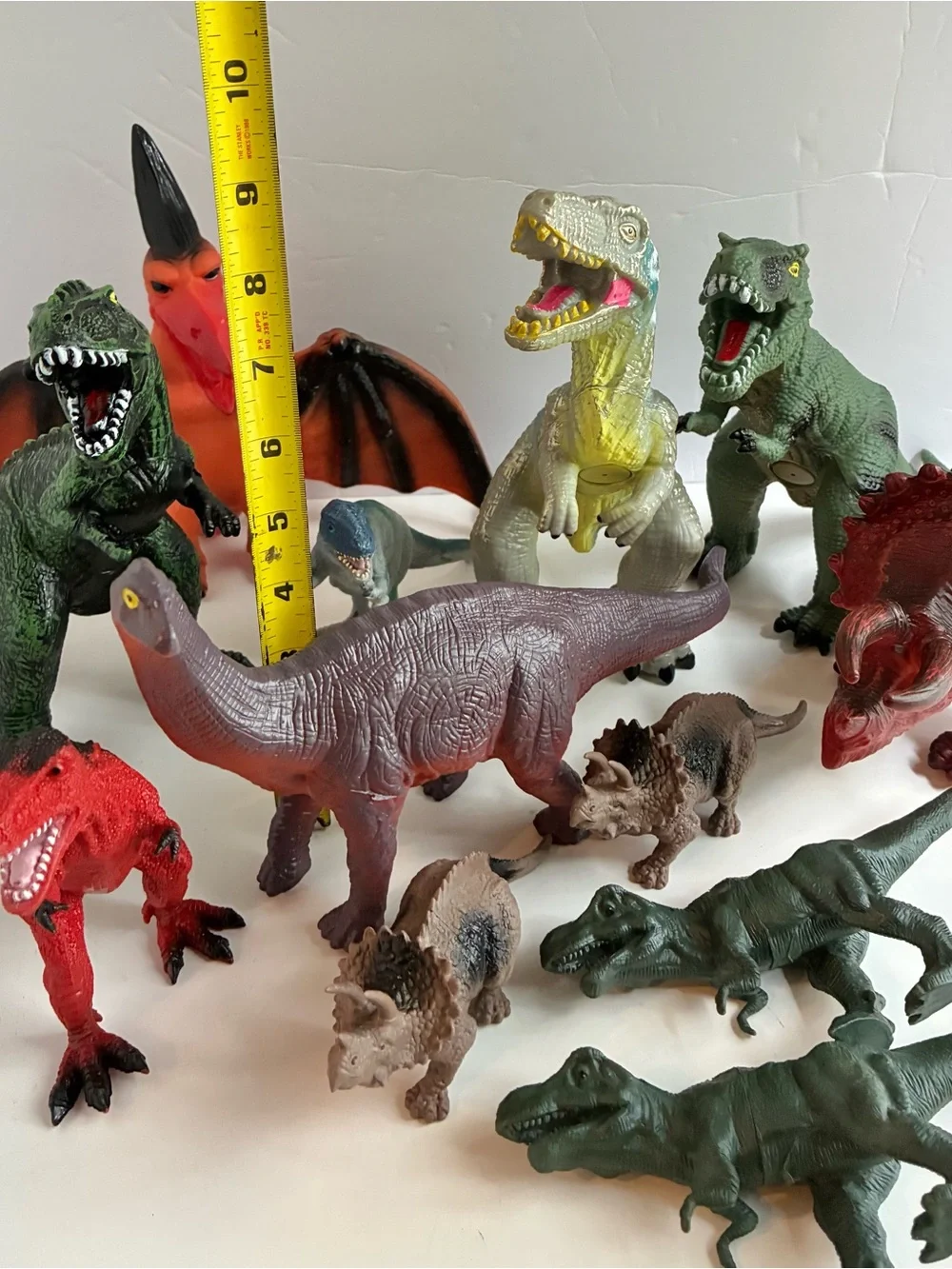 Lot Random Various Dinosaur Toy Lot Medium Large